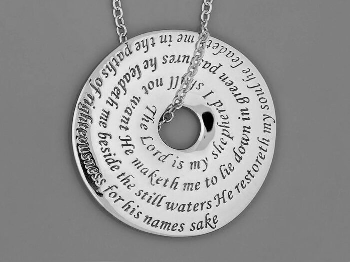 23rd-psalm-sterling-silver-disk-necklace-st144n