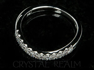diamond shadow band for a puzzle engagement ring with a standard or tight weave