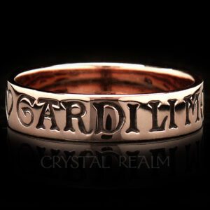french poesy ring here is my heart guard it well in 14k rose gold
