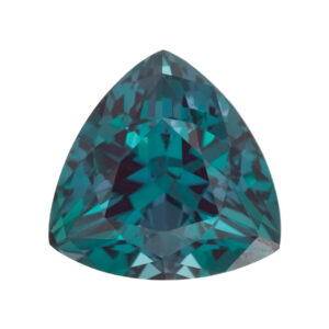 This is the teal color change from purple in our alexandrite, whether genuine or lab-created